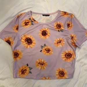 Sunflower Cropped Tee